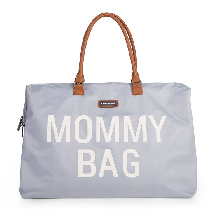 Sac pour maman Childhome, sac à langer XL - Gris et blanc cassé pour la vente par BEABA & Childhome