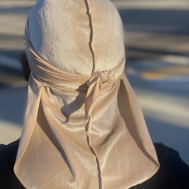 Taelor Boutique – Engroshandel Durag/Wave-kasket - Unisex – Beige Velvet Durag1