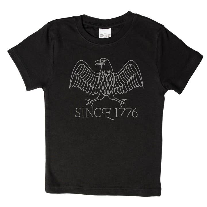 Body para bebé American Eagle del 4 de julio de 1776 para venta al por mayor de Spunky Stork