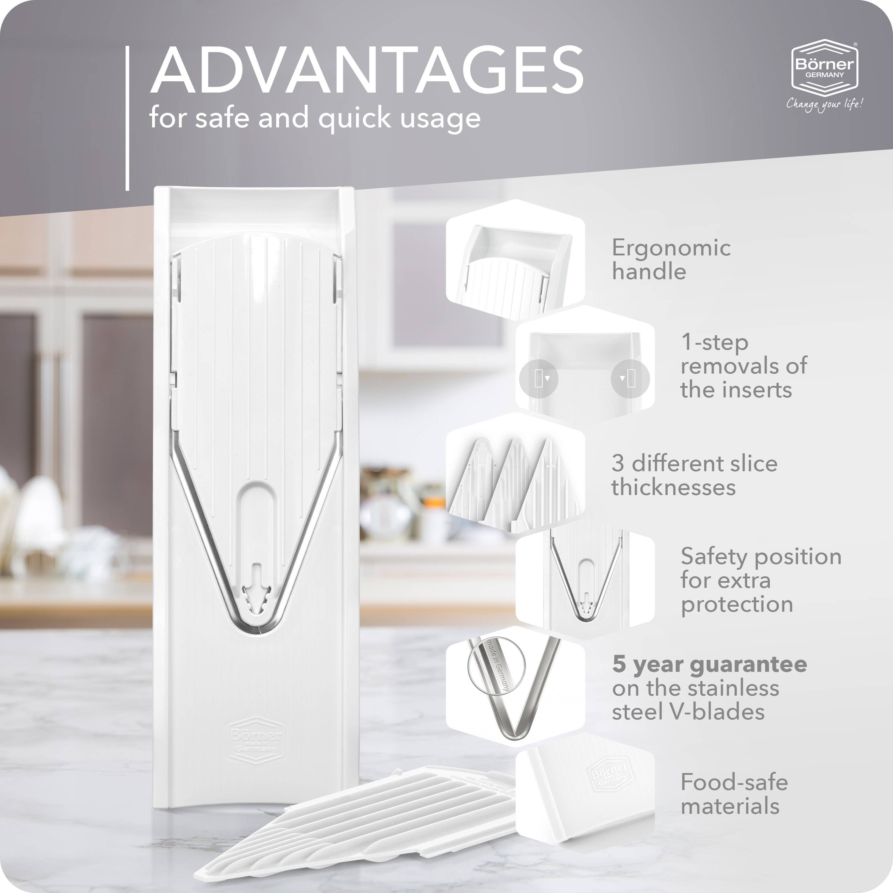 Reston Lloyd - Wholesale Grater - Börner Germany, V1 Mandoline Basic Set6