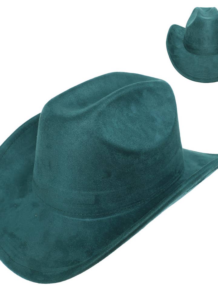 Western Panel Stitched Felt Cowboy Hat HTF2957GR for wholesale by anbfashion