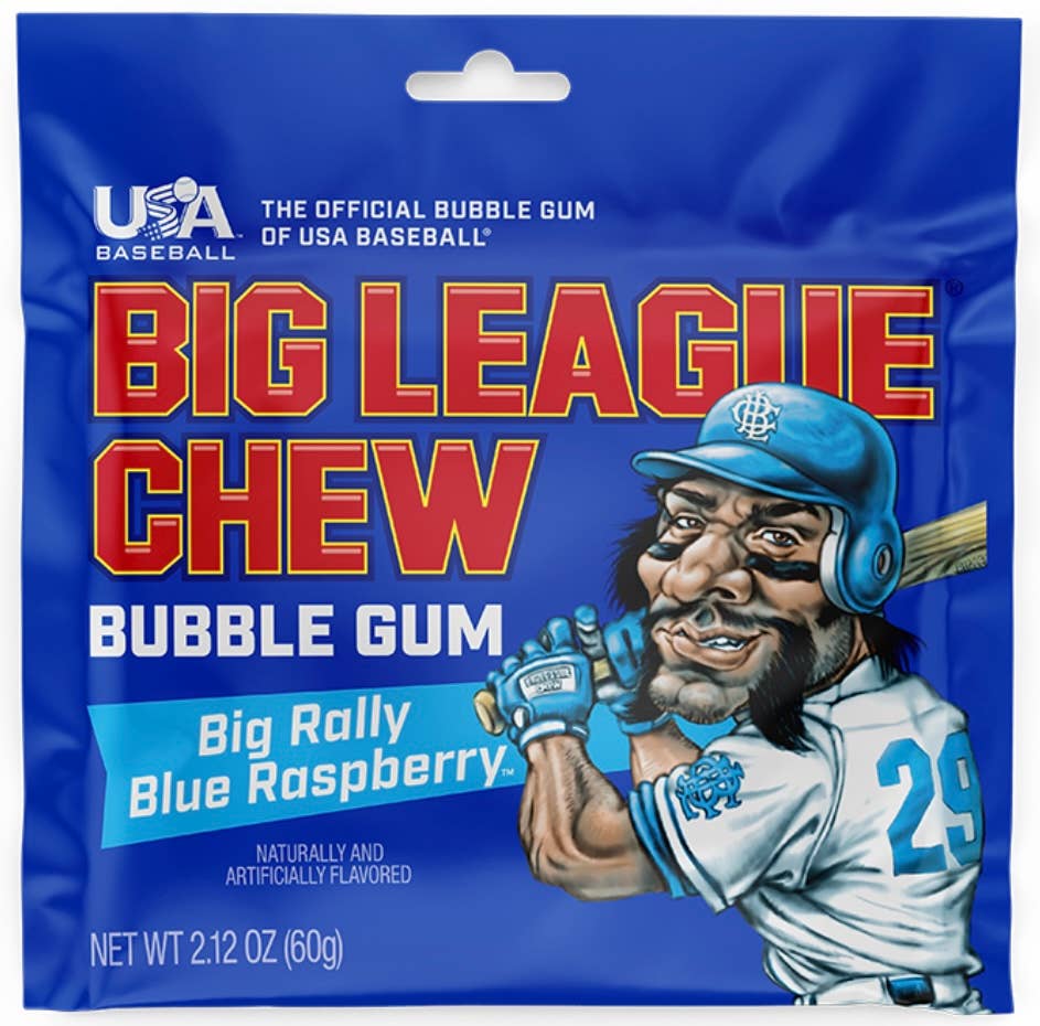 O'Shea's Candies Sweet Shop - Wholesale Chewing Gum - Nostalgic “Rally Blue Raspberry 🌊” Big League Chew Est.19804