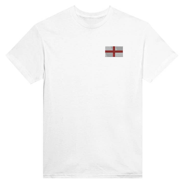 Pixelforma – Großhandel T-Shirt – Unisex – Besticktes T-Shirt mit England-Flagge