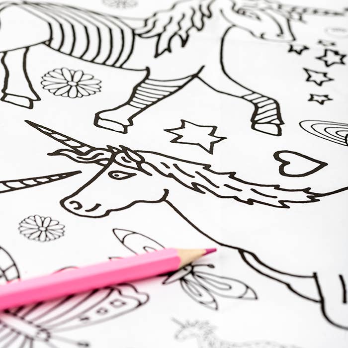 Eggnogg Colour-in – wholesale Colouring book – Child & baby – Colour-in Giant Poster / Tablecloth - Unicorns & Fairies2