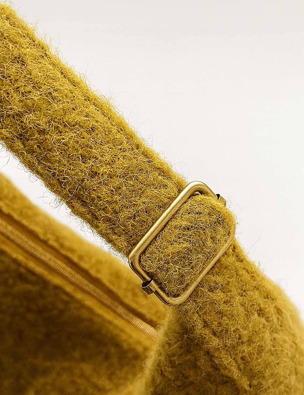 Sweetkama - Wholesale Crossbody Bag - Women's - Ladies Bouclé Crossbody Bag Solid Color Capacity Shoulder Bag3