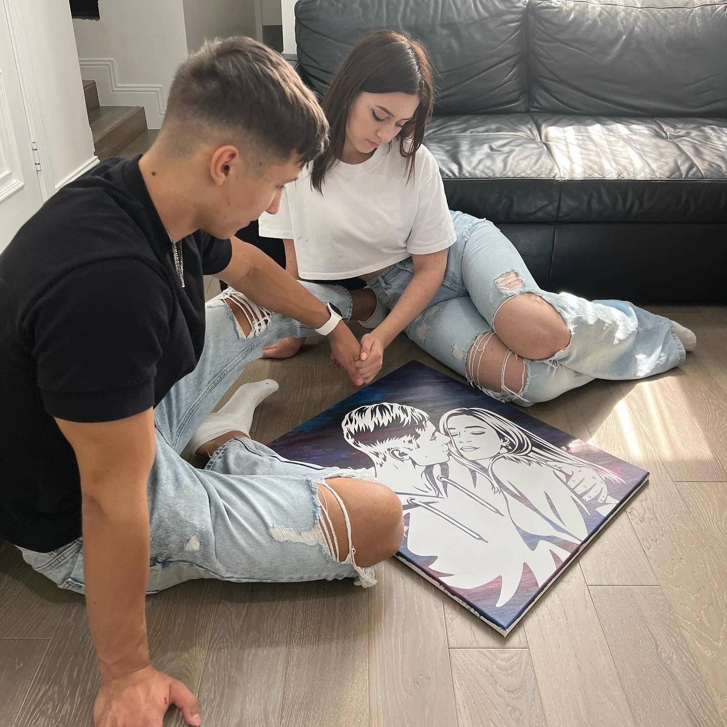 Artisan Digital - Vendita all'ingrosso Kit per lavoretti fai da te - Kit di verniciatura Ritratto personalizzato su tela5