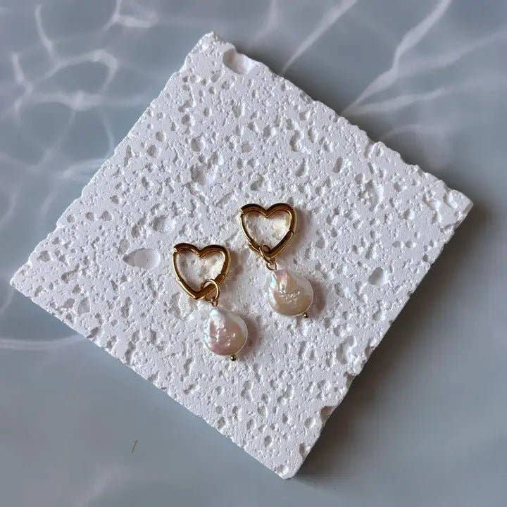 OE! - Wholesale Dangle Earrings - Lustrous Heart - cerchietti0