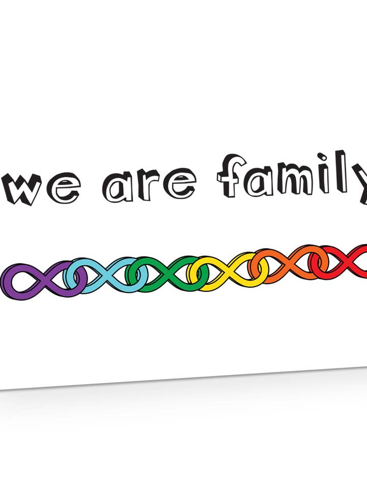 INFINITE FAMILY Greeting Card for wholesale by Two Brides Presents