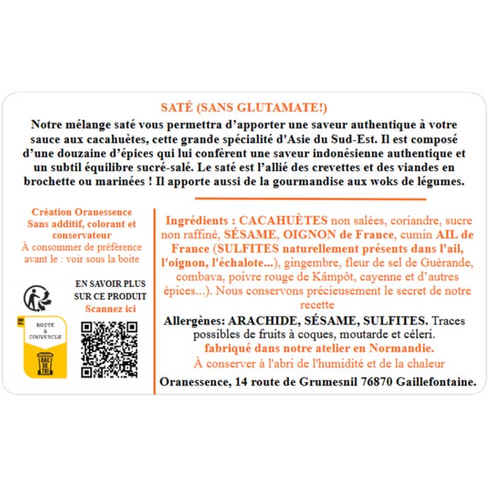 Oranessence - Wholesale Dried Spice Mix - Healthy - (without glutamate!) (50g box)1