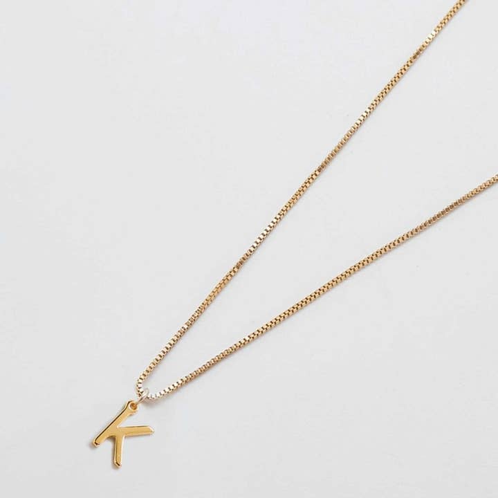 Admiral Row Jewelry - Wholesale Pendant/Charm Necklace - 14k Gold Filled Dainty Initial Charm Necklace - Gift Jewelry11
