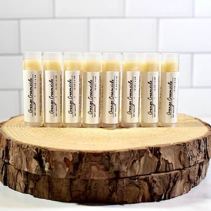 Orange Creamsicle Lip Balm for wholesale by The Essential Oils Soapery