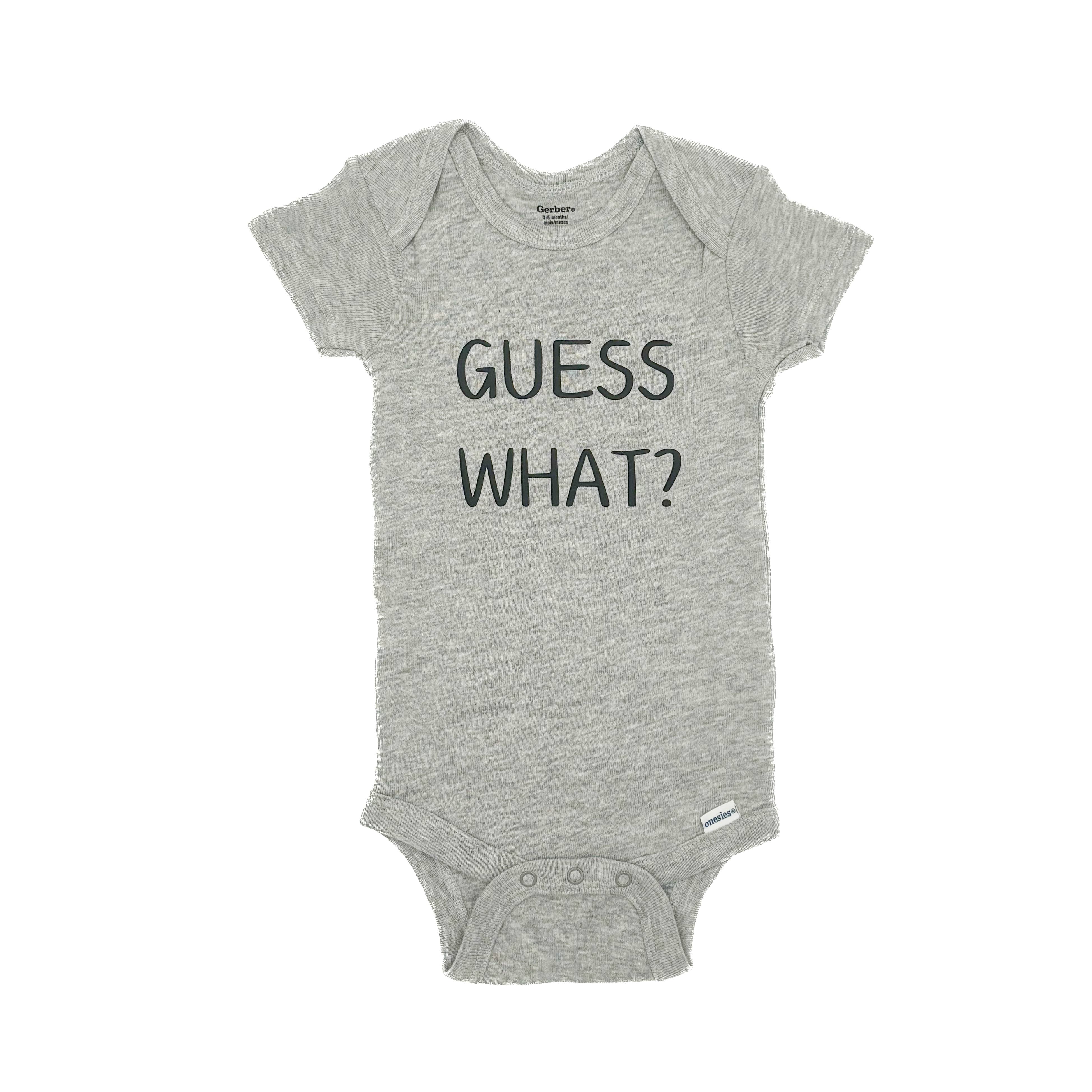 Sage & Soil - Wholesale Bodysuit (Non-Footed) - Baby - Guess What, Chicken Butt Funny Infant Bodysuit1
