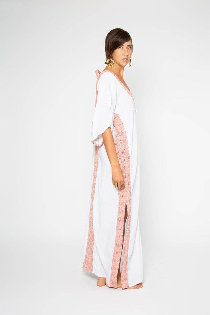 Omni Collection – wholesale Kaftan - Dam – Kaftanklänning med afrikanskt mönster och öppen rygg18