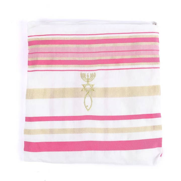 Swanson Christian Products - Vente Châle – femme - Châle de prière hébreu messianique avec Tallit rose 72"X 22"4