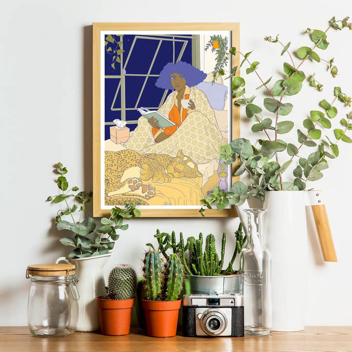 minttu illustrations - Wholesale Art Print - Art print "Cozy days"1