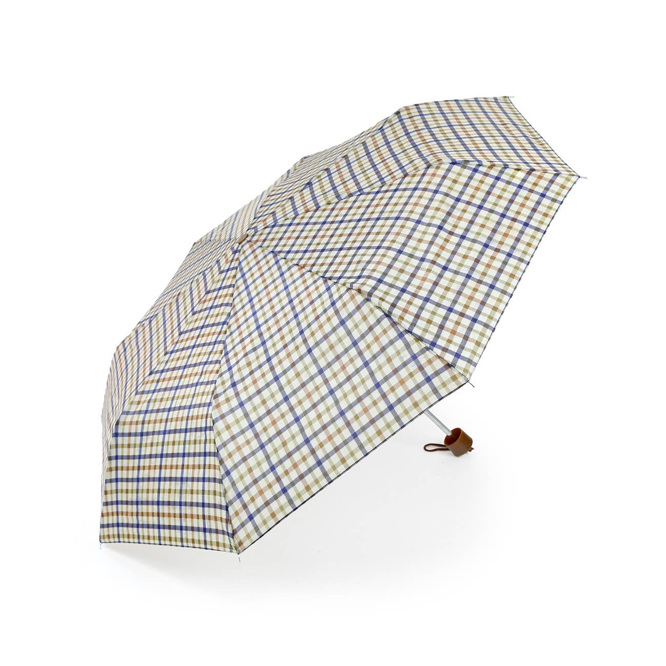 Cuatrogotas - Wholesale Umbrella - Women's - Basic Manual Folding Umbrella with Striped Print. Ref. 411S1