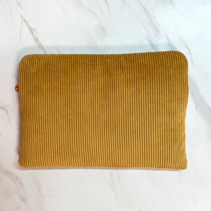 AMMA - Wholesale Laptop/Tablet Case - Women's - Corduroy laptop case - Mustard