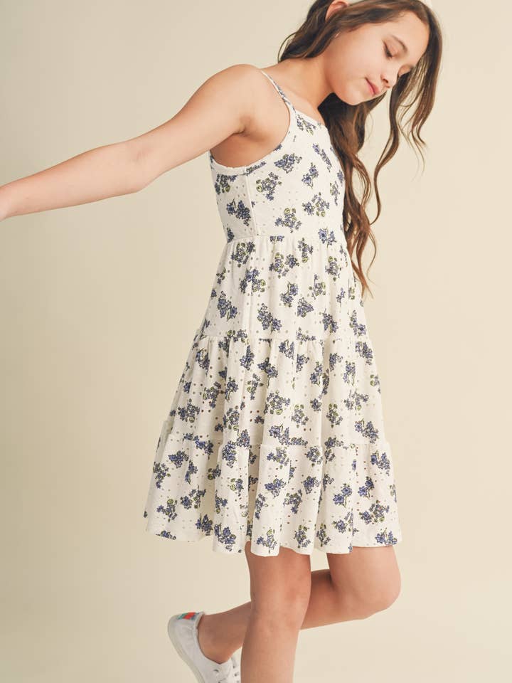 heart and arrow - Wholesale Dress - Kids - TWEEN KIDS GIRLS STRAPPY TIERED DRESS (7-12)