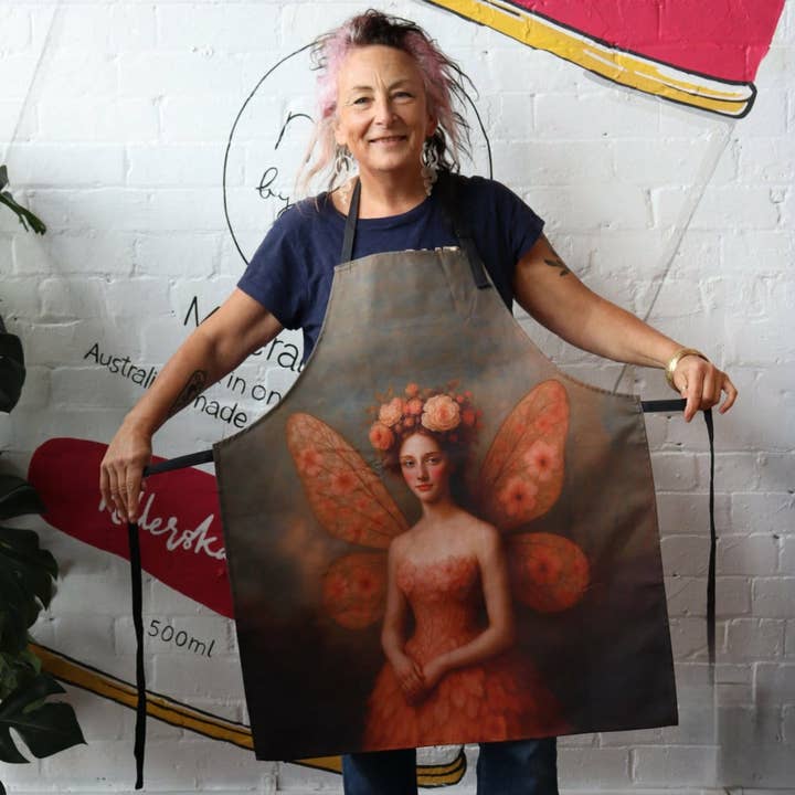 Mint By Michelle Apron - Ethereal in Pink for wholesale by Mint by Michelle