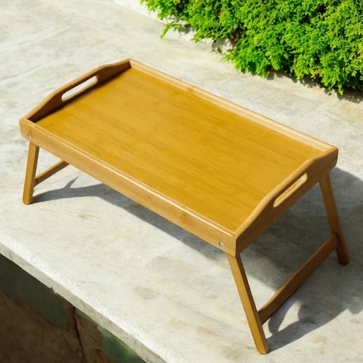Bamboo Switch - Wholesale Serving Tray - Collapsible Bamboo Breakfast Bed Tray