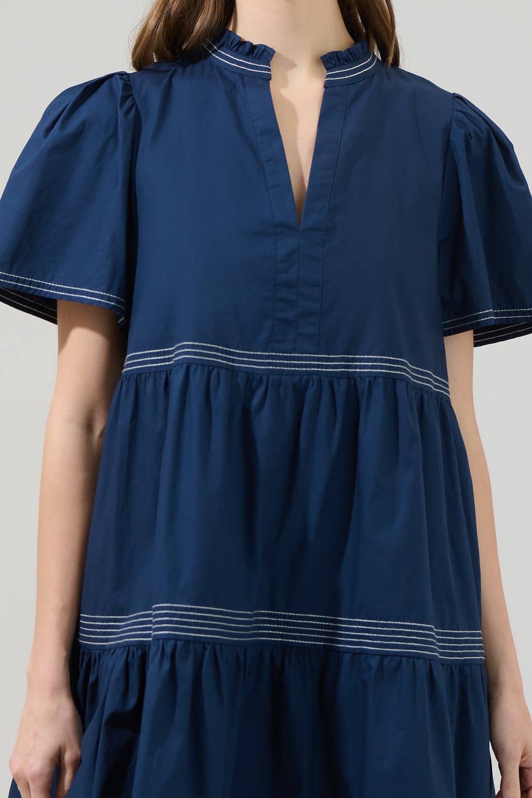 Sugarlips - Wholesale Dress – Women's - Betty Poplin Tiered Mini Dress4