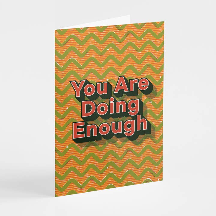 You Are Doing Enough - Greeting Card for wholesale by Shaven Raven Designs