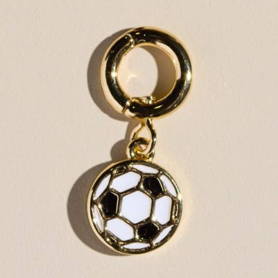 Soccer Ball Charm for wholesale by Nickel and Suede