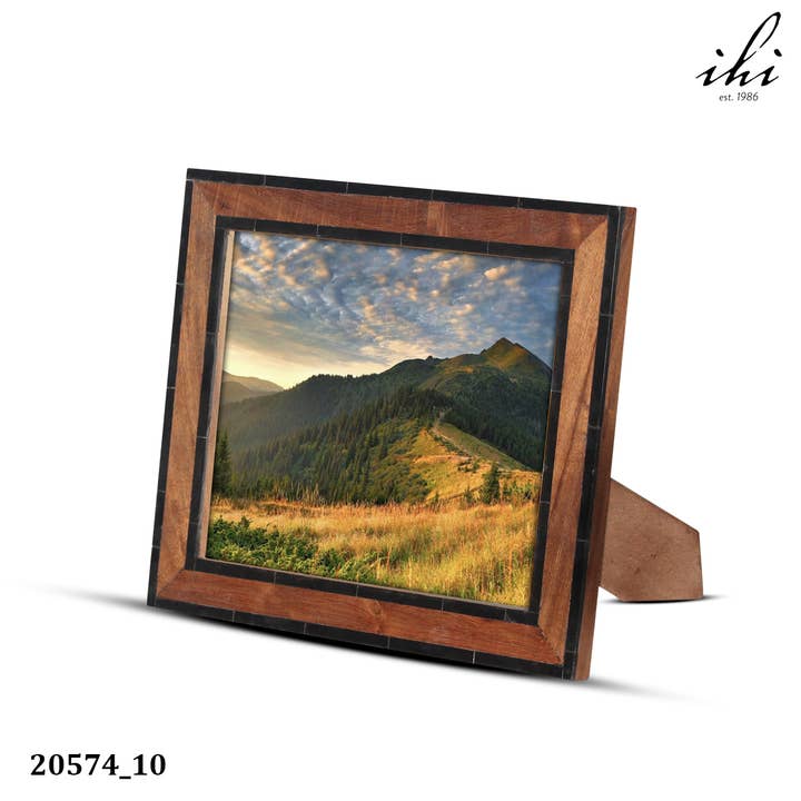 India Handicrafts Inc – Moldura por atacado – Molduras Madeira Borda LG Branco & Preto5