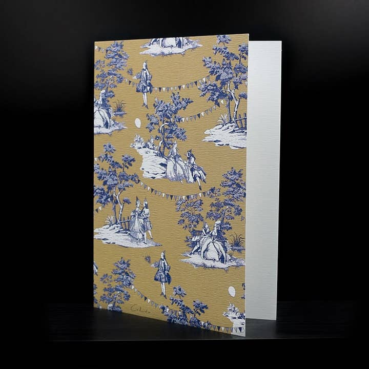 Doppia carta Fêtes Galantes in oro bianco per la vendita all'ingrosso da parte di Editions MaT