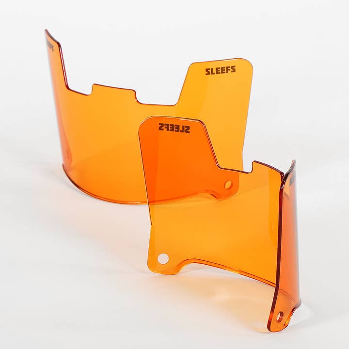 Visière de protection oculaire pour casque de machine orange clair pour la vente par Sleefs