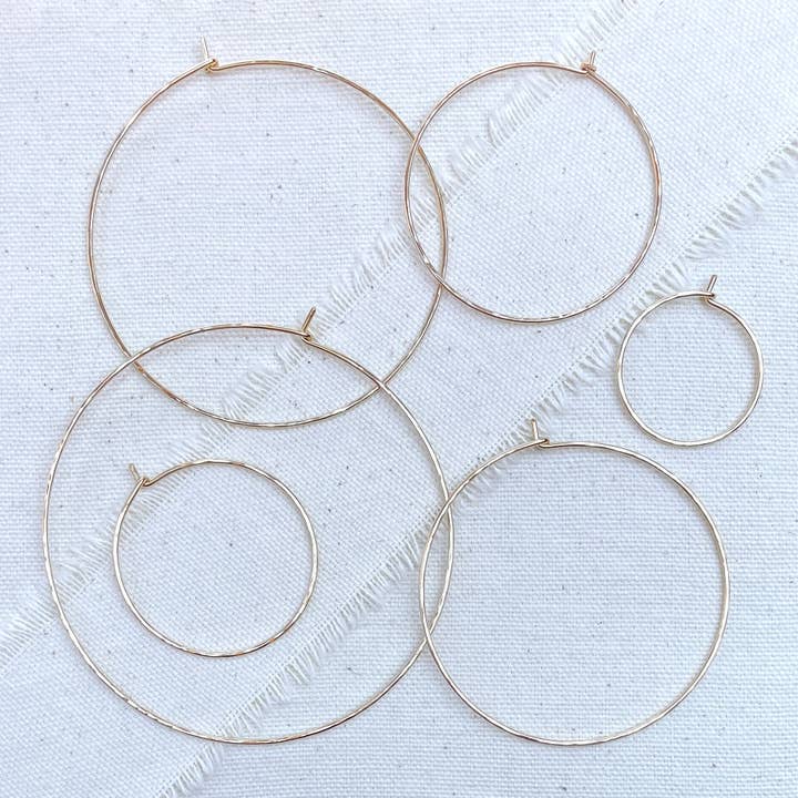 Aros FACET redondos para venta al por mayor de Hoops by Pliers & String