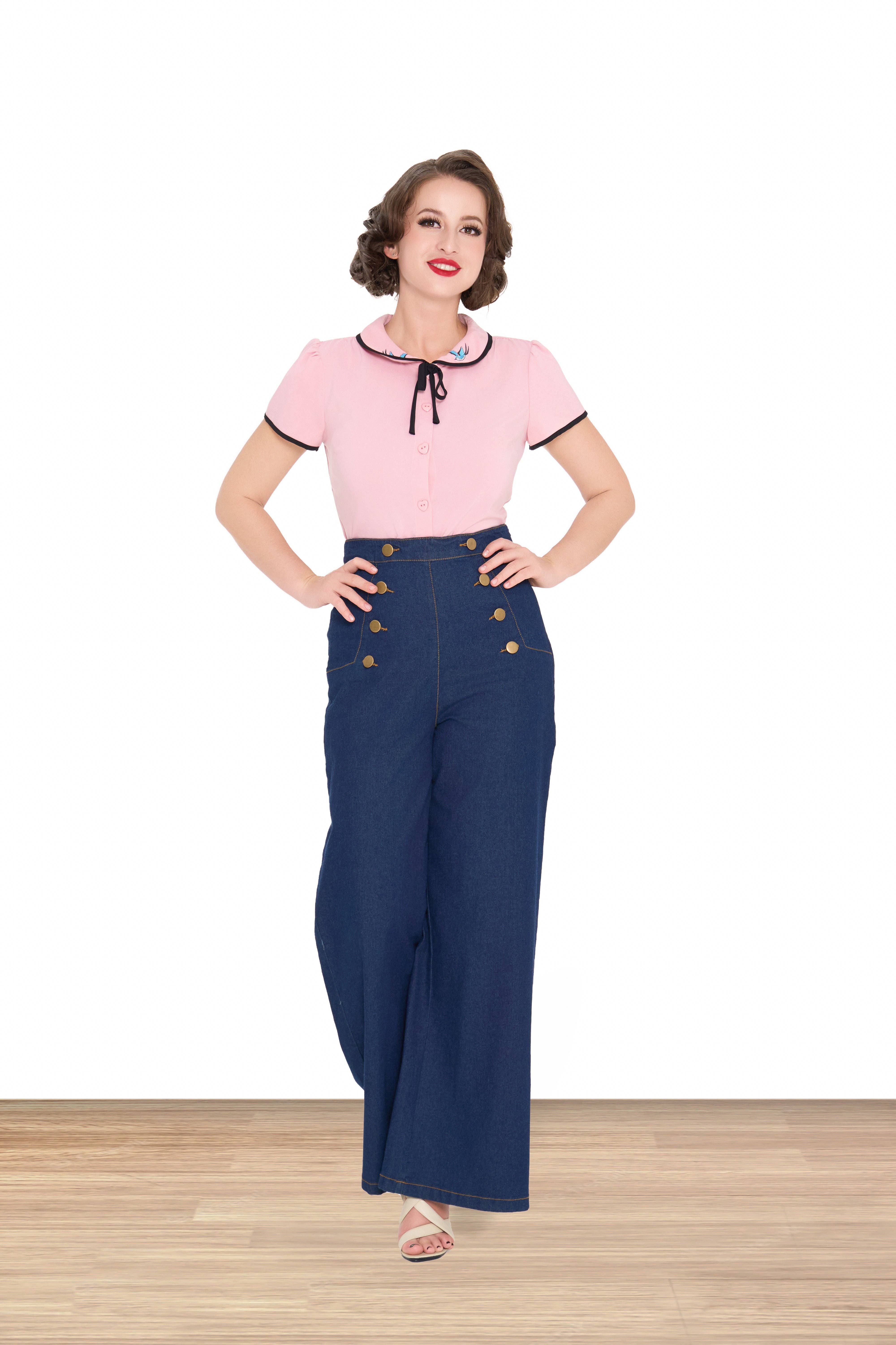 Lindy Bop / Econotrom S.L. – wholesale Blus - Dam – Tracey Mae Blus Rosa1