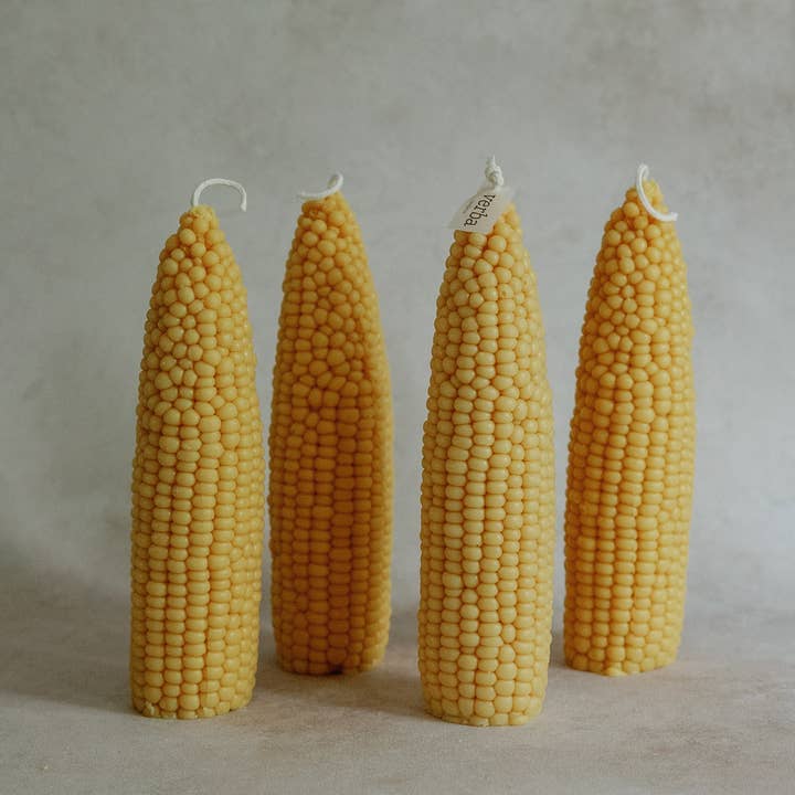 Verba Candle Co - Wholesale Pillar Candle - Corn cob pillar candle, fall decor, Thanksgiving, Halloween 4