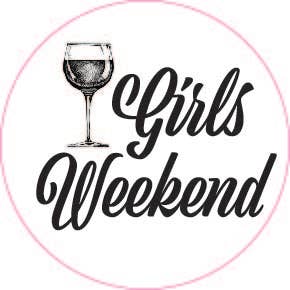 Bouchon de bouteille Girls Weekend (verre à vin) pour la vente par The Wine Steward LLC