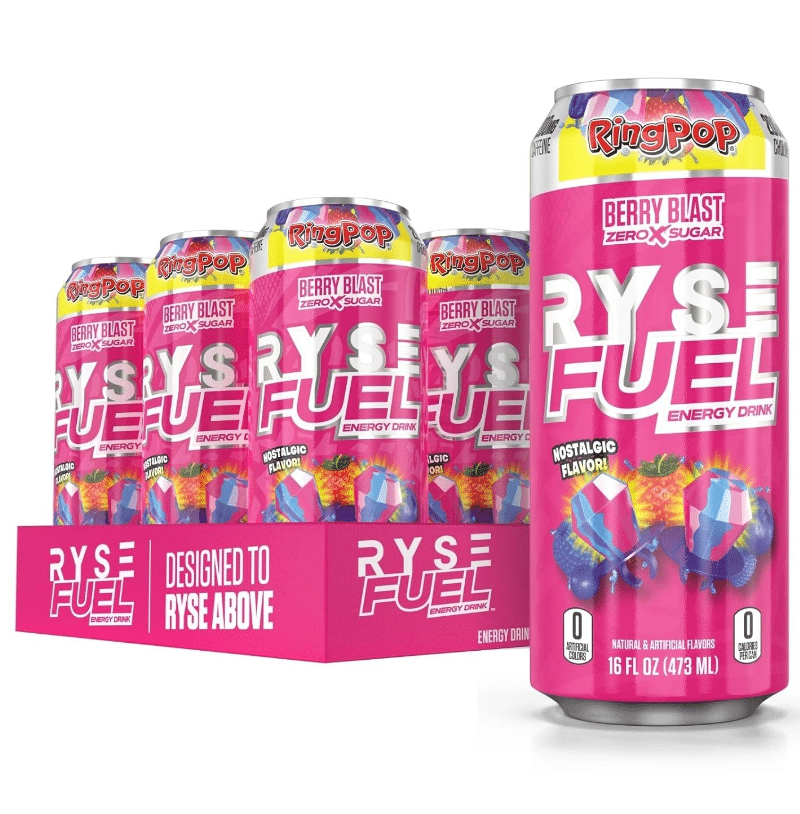 L&F Universal Goods - Wholesale Sports/Energy Drink - Ryse Fuel Energy Drink Ring-Pop Berry Blast 12 Pk 16 Oz0
