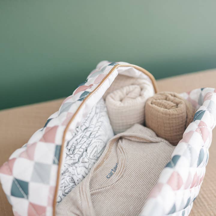 Frederick Family Co. - Wholesale Makeup/Cosmetic Bag - Quilted Carry All Pouch for Women – Large Makeup Organizer Bag, Stand Up Toiletry Case, Wide Zipper Opening, Cute Travel Pouch19