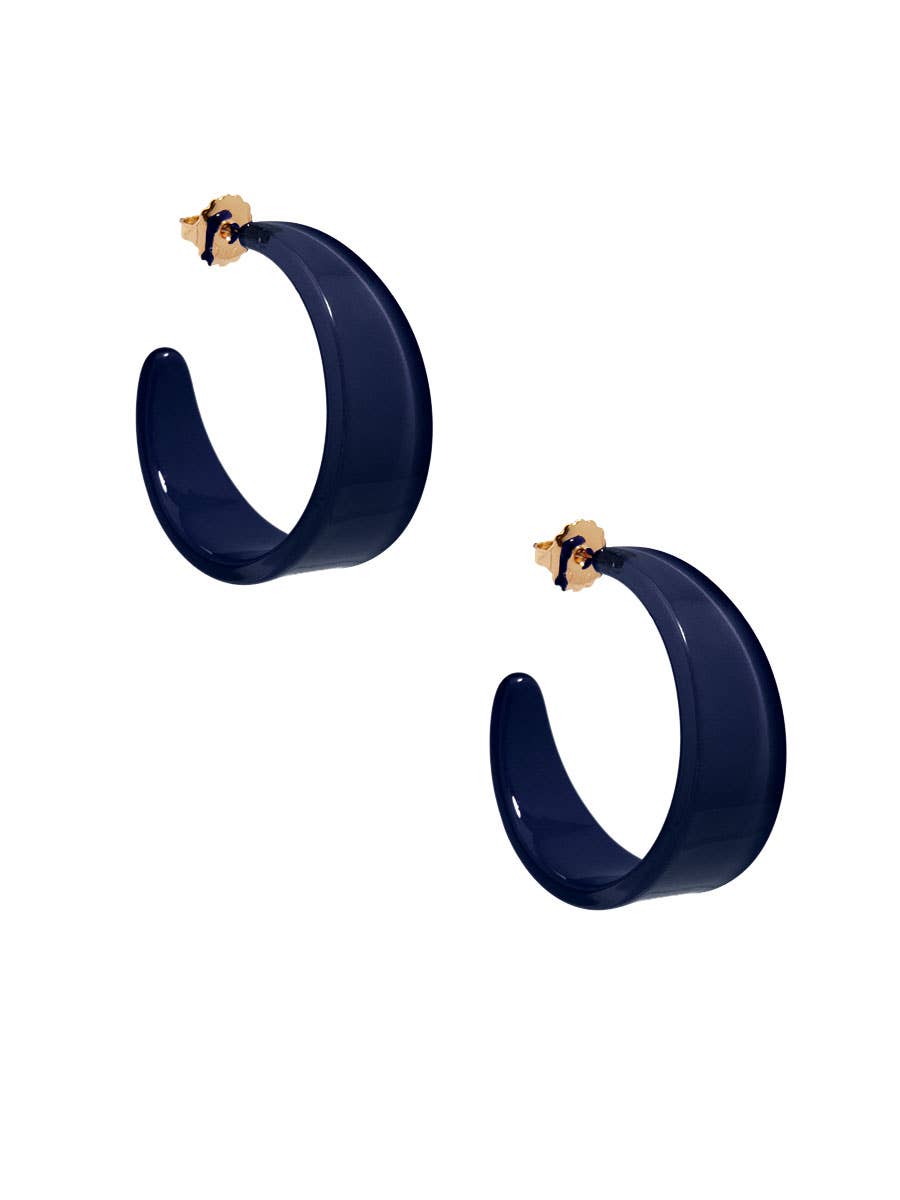 ZENZII Jewelry - Wholesale Hoop Earrings - Chunky Resin Hoop Earring6