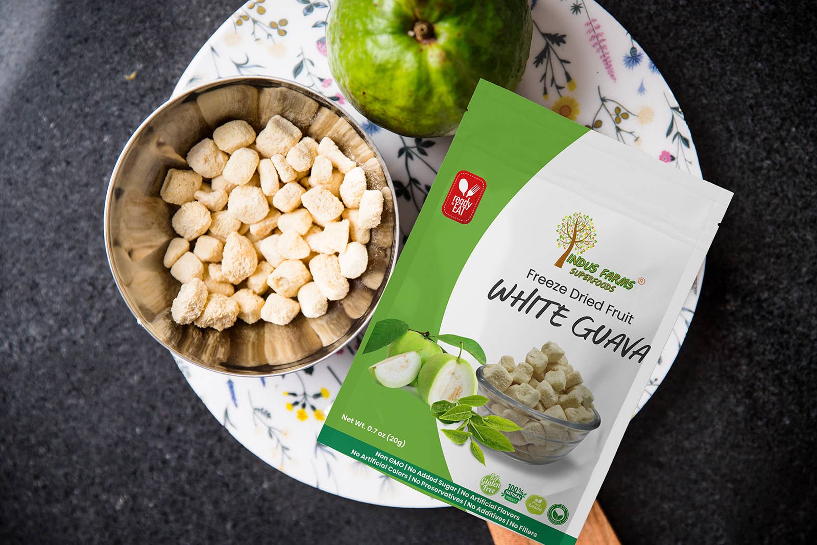 Indus Farms Superfoods - Wholesale Dried/Dehydrated Fruit - 100% Pure Freeze Dried White Guava, GMO-Free, Paleo, Vegan2