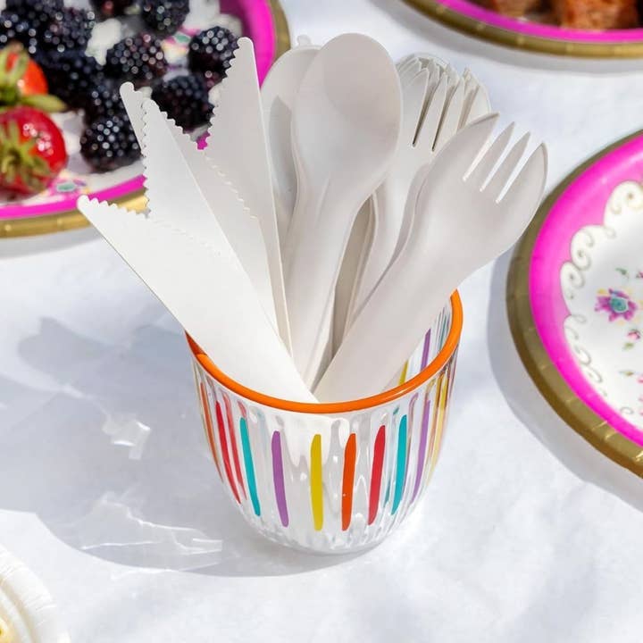 Talking Tables UK - Wholesale Disposable servingware set - Table Kind Paper Cutlery - 120 Pack1
