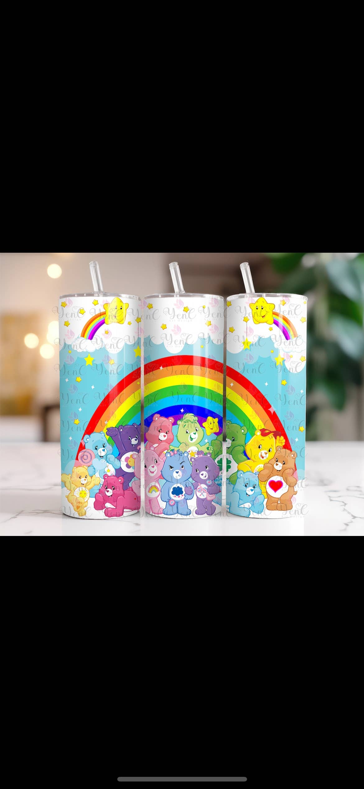 Creations by Trudy - Wholesale Insulated Mug/Tumbler - Care bear friends tumbler