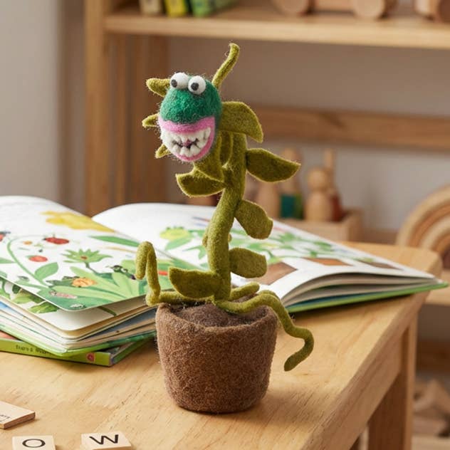 Decoración vegetal hecha a mano de Little Shop of Horrors de fieltro para venta al por mayor de Felt So Good