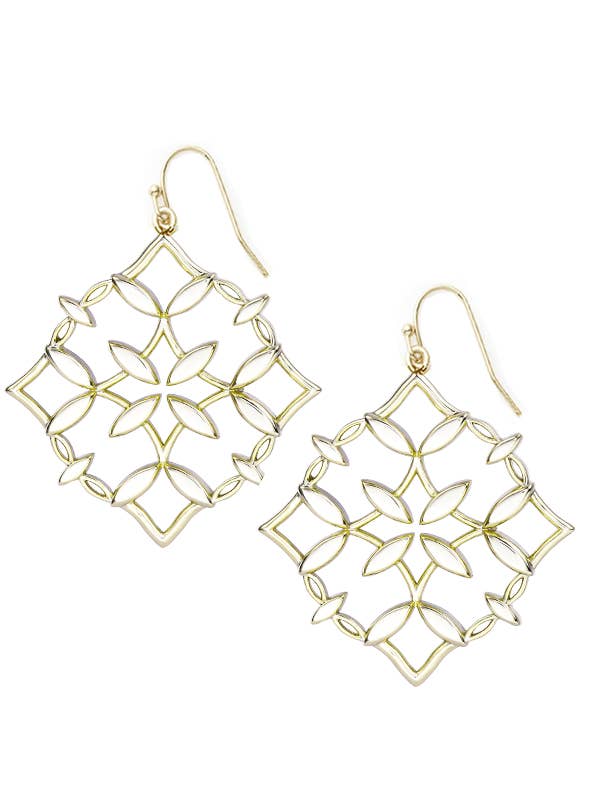 Grace Drop øreringe i guld for engroshandel hos Natalie Wood Designs