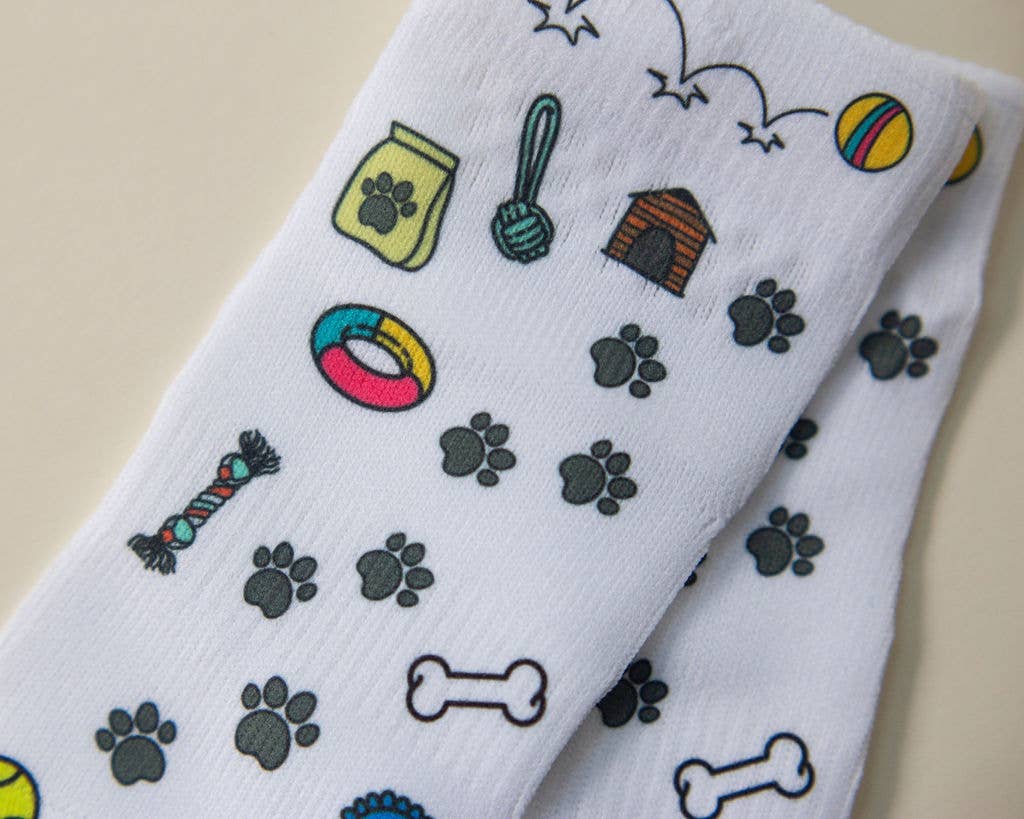 squid socks - Vendita all'ingrosso Calzini - Neonati - Woof - Calzini antiscivolo per neonati con zampe, giocattoli, disegni di cani4