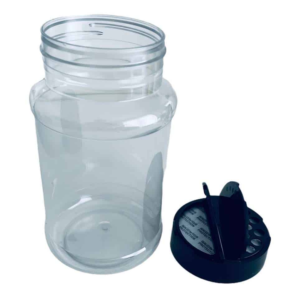 Fizzy Whiz – wholesale Jar – 300ml Shaker Bottles & Black Lids7