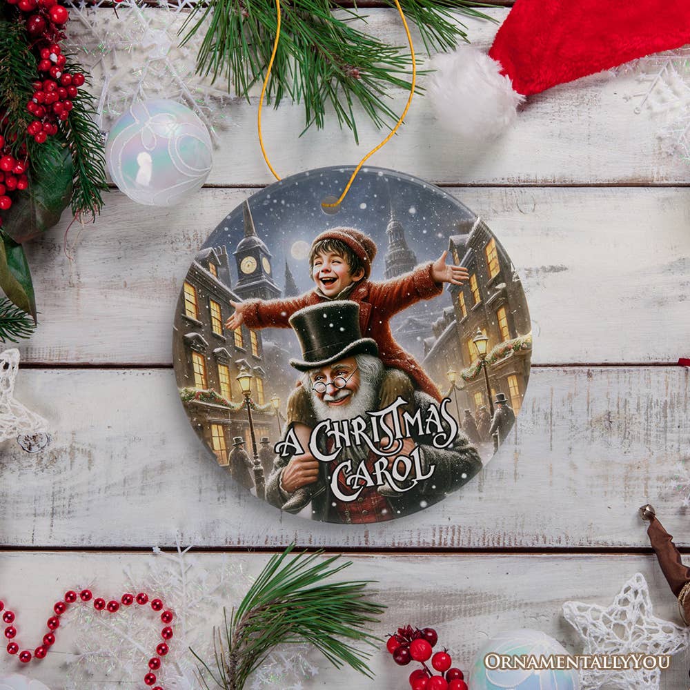 OrnamentallyYou - Wholesale Ornament - Scrooge and Tiny Tim Ornament, A Christmas Carol Decor3