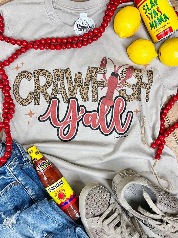 Crawfish Y'all for wholesale by Branded Cotton