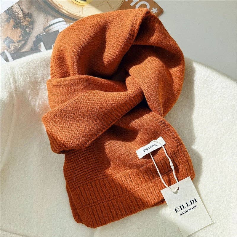 Mirazshoes WholeSale - Wholesale Scarf - Women's - Solid Color Versatile Wool Scarf3