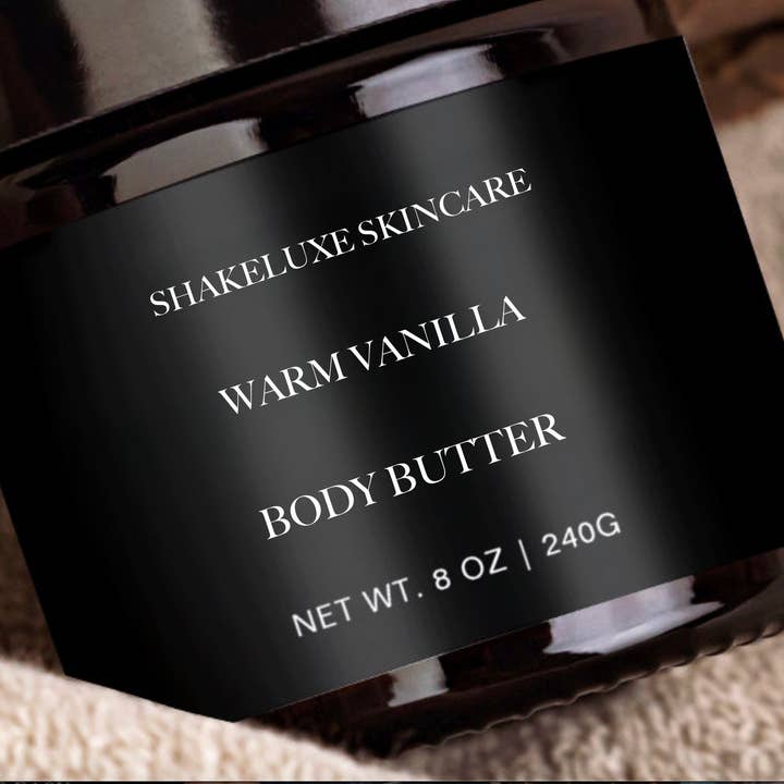 Manteiga corporal quente de baunilha por atacado de ShakeLuxe Skincare
