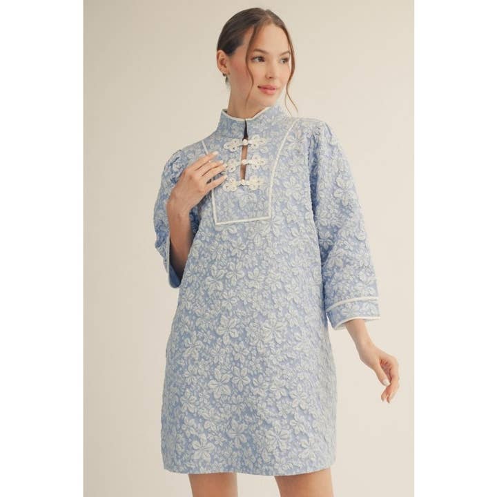 NEW Floral Jacquard Dress for wholesale by STYLE USA