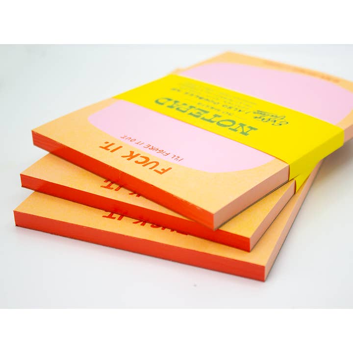 Ladyfingers Letterpress - Wholesale Notepad - Fuck it. I'll Figure it Out Risograph Notepad2